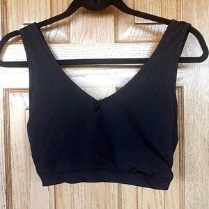 Marika x Cycle House black cross-back mesh pullover sports bra L spin